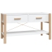 vidaXL Mueble para TV madera contrachapada blanco 82x38x45 cm