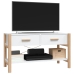 vidaXL Mueble para TV madera contrachapada blanco 82x38x45 cm