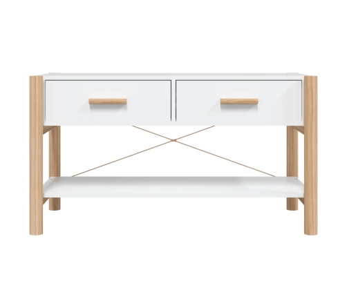 vidaXL Mueble para TV madera contrachapada blanco 82x38x45 cm