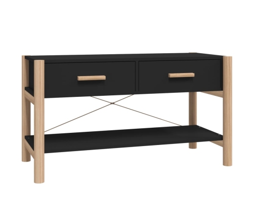 Mueble para TV madera contrachapada negro 82x38x45 cm