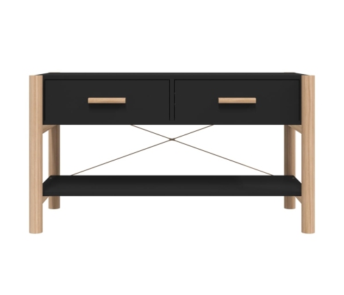 Mueble para TV madera contrachapada negro 82x38x45 cm