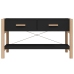 Mueble para TV madera contrachapada negro 82x38x45 cm