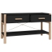 Mueble para TV madera contrachapada negro 82x38x45 cm