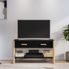 Mueble para TV madera contrachapada negro 82x38x45 cm