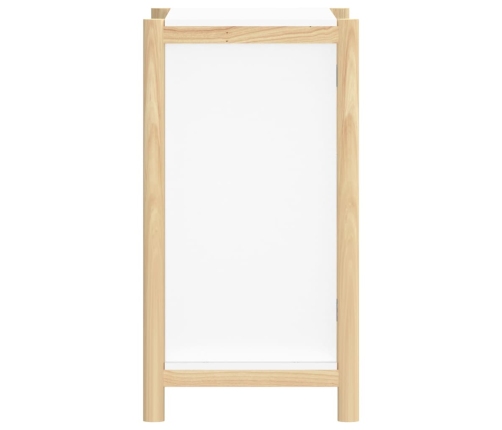 Aparador de madera contrachapada blanco 62x38x70 cm