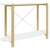 Mesa consola de madera contrachapada blanco 110x38x75 cm