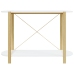 Mesa consola de madera contrachapada blanco 110x38x75 cm