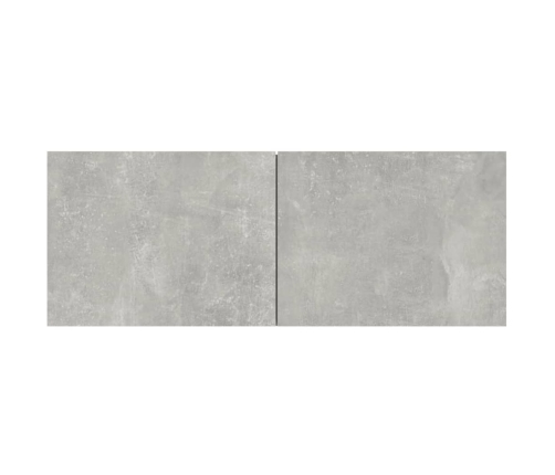 Muebles TV 4 uds madera contrachapada gris hormigón 80x30x30 cm