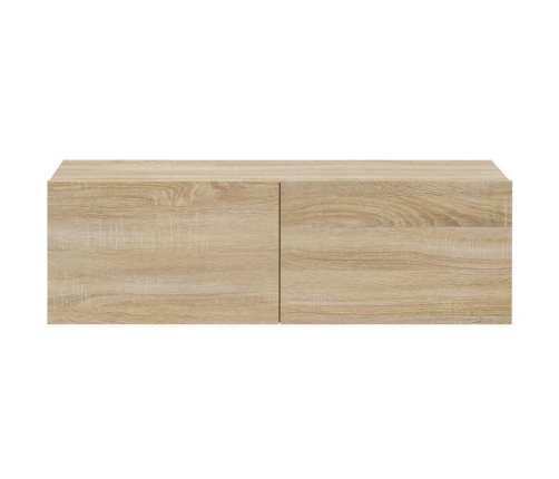 Muebles de TV 4 piezas roble Sonoma 100x30x30 cm