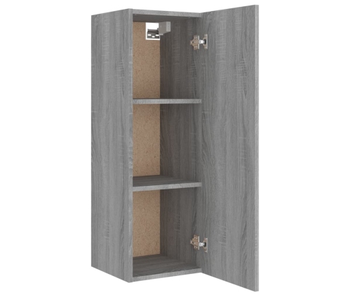 Set de muebles para TV 4 pzas madera contrachapada gris Sonoma