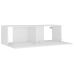 Set de muebles para TV 4 piezas madera contrachapada blanco