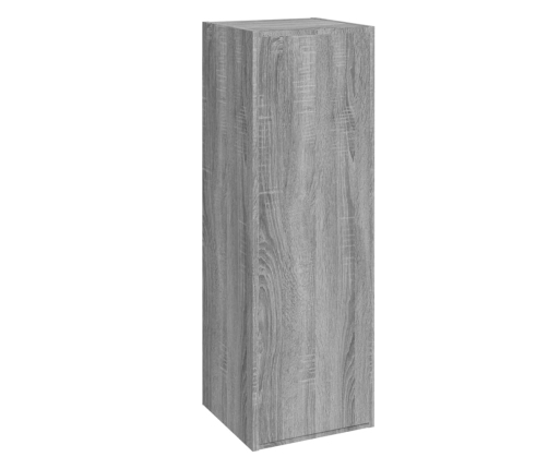 Set de muebles para TV 8 pzas madera contrachapada gris Sonoma