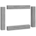 Set de muebles para TV 8 pzas madera contrachapada gris Sonoma