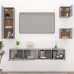 Set de muebles para TV 5 pzas madera contrachapada gris Sonoma