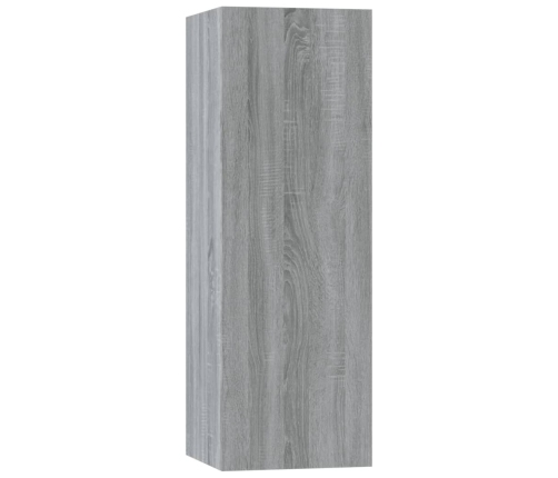 Set de muebles para TV 5 pzas madera contrachapada gris Sonoma