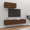 Set de muebles para TV 3 pzas madera contrachapada roble marrón