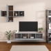 Set de muebles de TV 7 pzas madera contrachapada gris sonoma