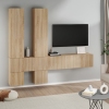 Mueble de pared para TV madera contrachapada color roble sonoma