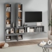 Mueble de pared para TV madera contrachapada gris sonoma