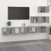 Mueble de pared para TV madera contrachapada gris sonoma