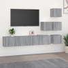 Mueble de pared para TV madera contrachapada gris sonoma