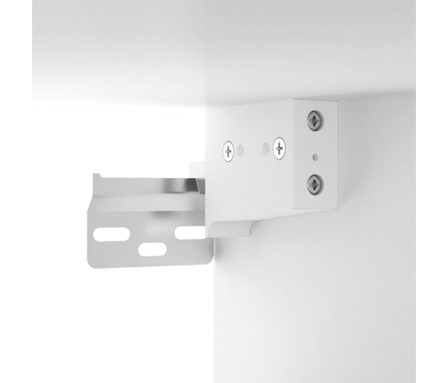 Mueble de pared para TV madera contrachapada blanco