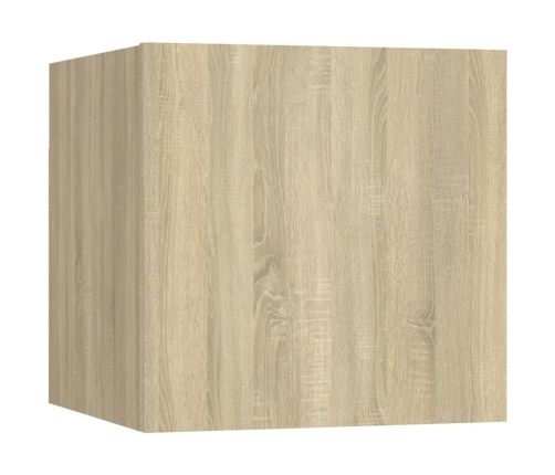 Mueble de pared para TV madera contrachapada color roble sonoma