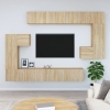 Mueble de pared para TV madera contrachapada color roble sonoma