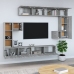 Mueble de pared para TV madera contrachapada gris sonoma