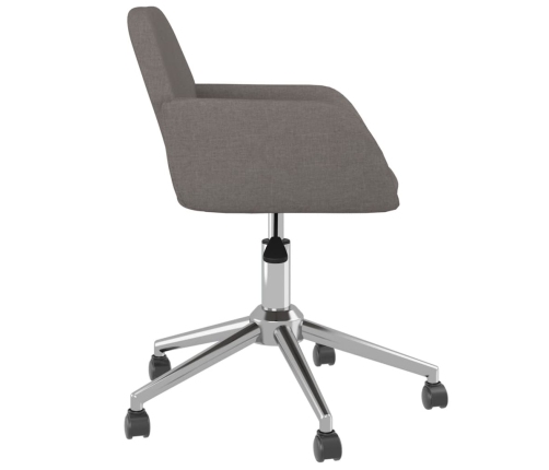 Silla de oficina giratoria tela gris oscuro