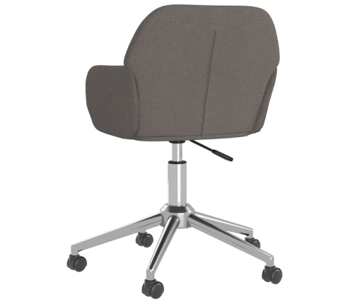 Silla de oficina giratoria tela gris oscuro