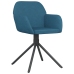 Sillas de comedor giratorias 2 uds terciopelo azul