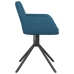 Sillas de comedor giratorias 2 uds terciopelo azul