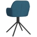 Sillas de comedor giratorias 2 uds terciopelo azul