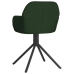 Sillas de comedor giratorias 2 unidades terciopelo verde oscuro