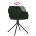 Sillas de comedor giratorias 2 unidades terciopelo verde oscuro