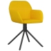 Sillas de comedor giratorias 2 uds terciopelo amarillo