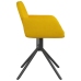 Sillas de comedor giratorias 2 uds terciopelo amarillo
