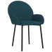 Sillas de comedor 2 unidades terciopelo azul