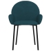 Sillas de comedor 2 unidades terciopelo azul