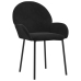 Sillas de comedor 2 unidades terciopelo negro