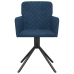 Sillas de comedor giratorias 2 uds terciopelo azul