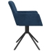 Sillas de comedor giratorias 2 uds terciopelo azul