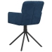 Sillas de comedor giratorias 2 uds terciopelo azul