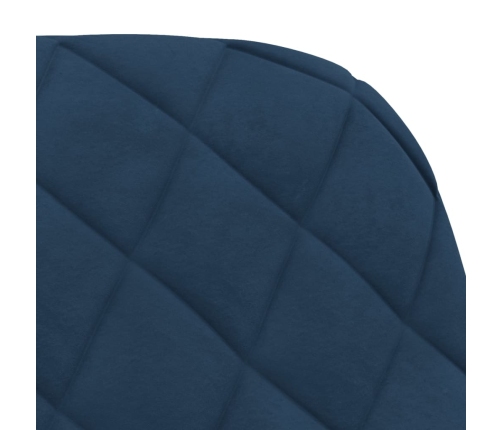 Sillas de comedor giratorias 2 uds terciopelo azul