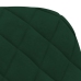 Sillas de comedor giratorias 2 unidades terciopelo verde oscuro