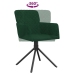Sillas de comedor giratorias 2 unidades terciopelo verde oscuro