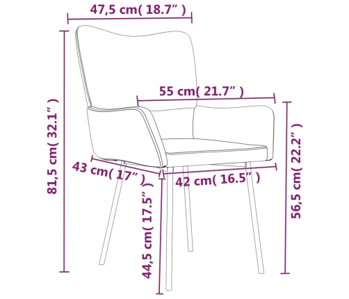 Sillas de comedor 2 unidades terciopelo rosa