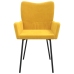 Sillas de comedor 2 unidades terciopelo amarillo