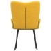 Sillas de comedor 2 unidades terciopelo amarillo